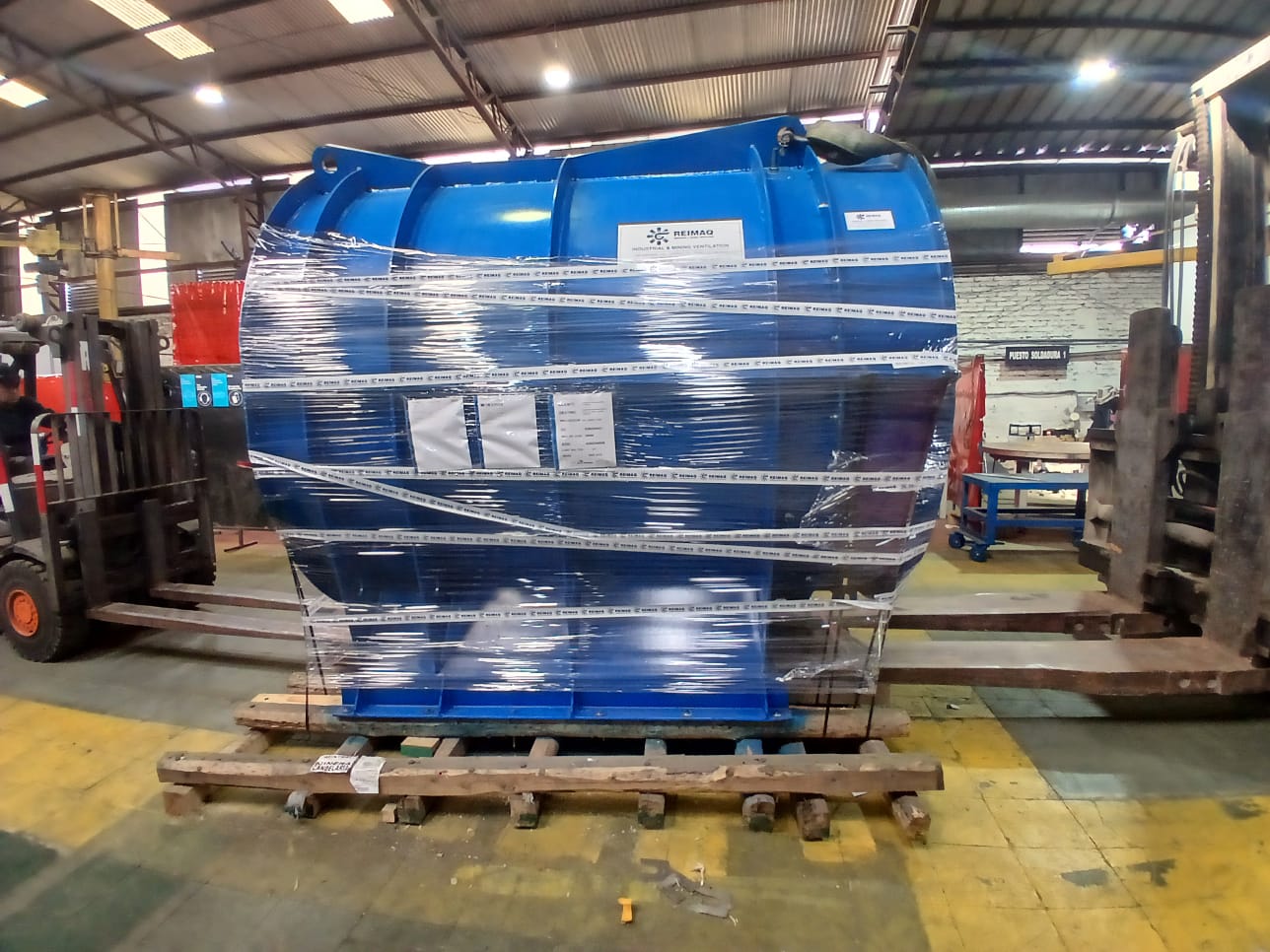 Equipo de ventilación de gran tamaño fabricado por REIMAQ