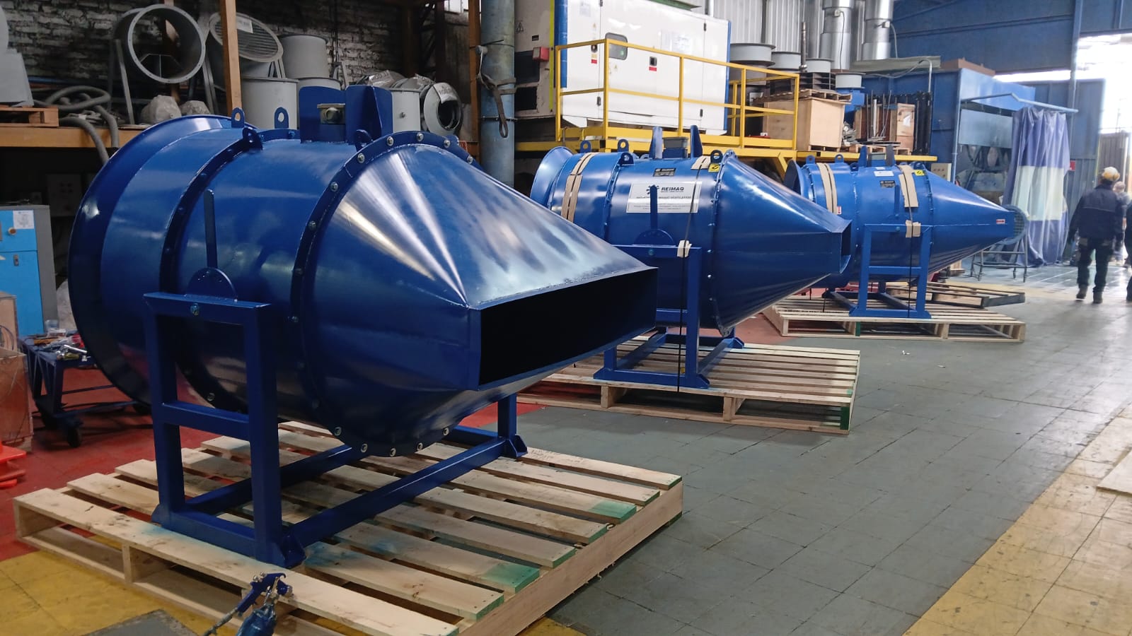 Sistemas industriales fabricados en taller REIMAQ