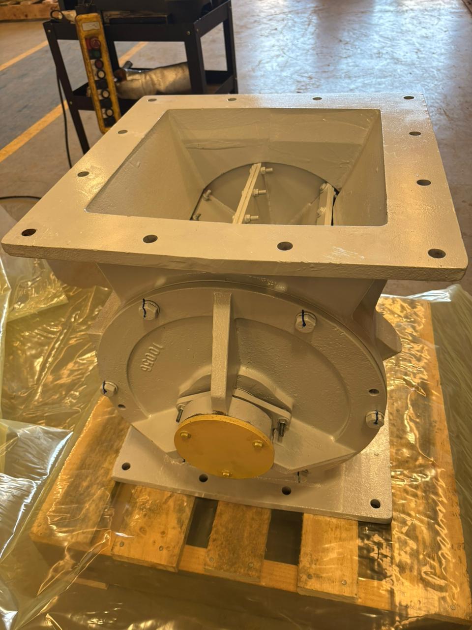 Cuerpo mecanizado de válvula rotatoria industrial